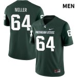 Men's Michigan State Spartans NCAA #64 Braden Miller Green NIL 2022 Authentic Nike Stitched College Football Jersey DP32B03UI